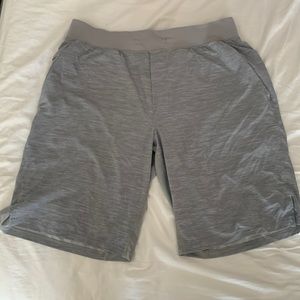 Lululemon silver 4 Way Stretch T.h.e. Shorts 11" Linerless Men Size XL